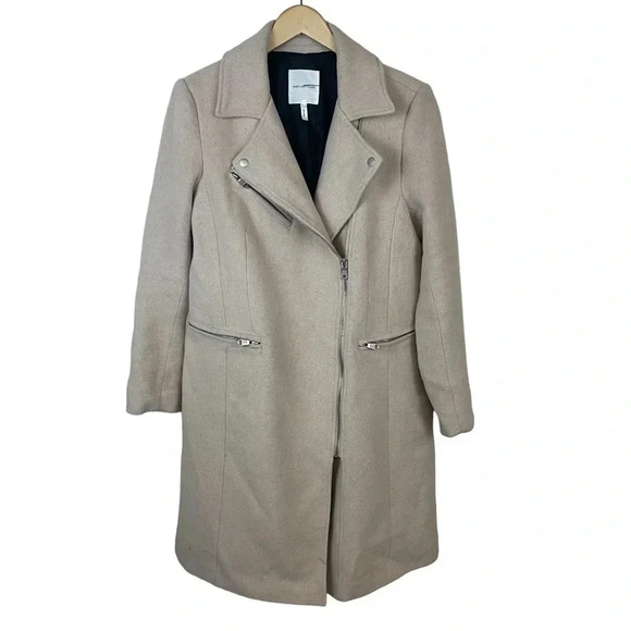 Avec les  Filles Moto Twill Wool Blend Coat - Picture 1 of 14